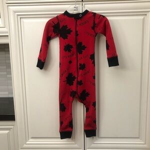 Lazy One Canada Eh? Baby Union Suit